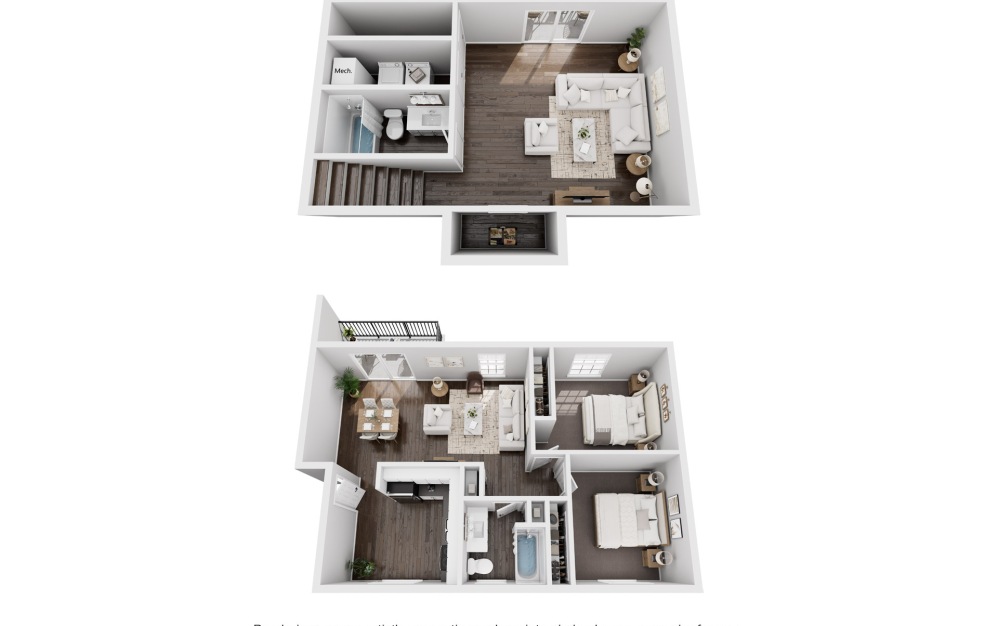 2 Bedroom 1 Bathroom Finished Basement - 2 bedroom floorplan layout with 1 bathroom and 1500 square feet